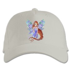 Baseball cap with Print Winx Club Princess With Wings - white