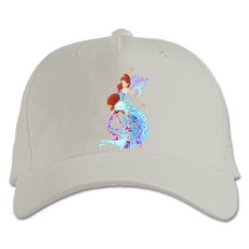 Baseball cap with Print Winx Club Bloom In Blue - white