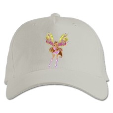Baseball cap with Print Winx Club Flora With Wings - white