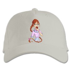 Baseball cap with Print Winx Club With Apple - white