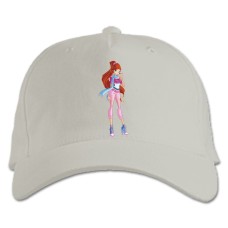 Baseball cap with Print Winx Club Bloom Girl - white