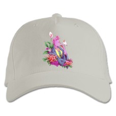Baseball cap with Print Bojack Horseman Beautiful Princess Carolyn - white