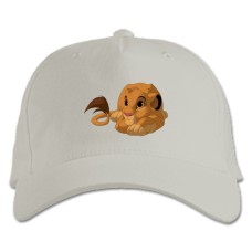 Baseball cap with Print The Lion King Simba - white