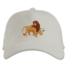 Baseball cap with Print The Lion King Love - white