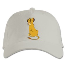 Baseball cap with Print The Lion King Little Lion - white