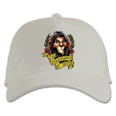 Baseball cap with Print The Lion King I Am Surrounded By Idiots - white