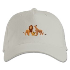Baseball cap with Print The Lion King Family - white