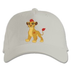 Baseball cap with Print The Lion King Cute Little Lion - white