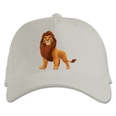 Baseball cap with Print The Lion King Gorgeous Lion - white