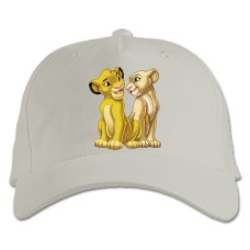 Baseball cap with Print The Lion King Little Love - white