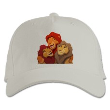 Baseball cap with Print The Lion King Friends - white