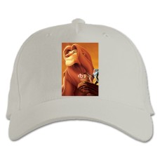 Baseball cap with Print The Lion King All Characters - white