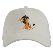 Baseball cap with Print The Lion King Shram - white