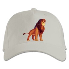 Baseball cap with Print The Lion King Big Simba - white