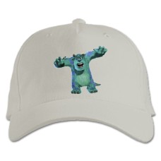 Бейсболка с принтом Корпорация Монстров Джеймс Салливан Злой - белая