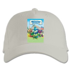 Бейсболка с принтом Корпорация Монстров Главные Герои - белая
