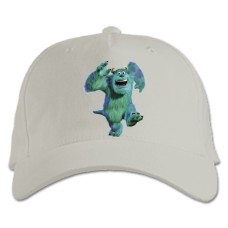 Бейсболка с принтом Корпорация Монстров Джеймс Салливан Бегун - белая