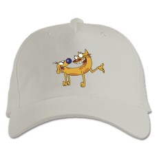 Baseball cap with Print Catdog Friends - white