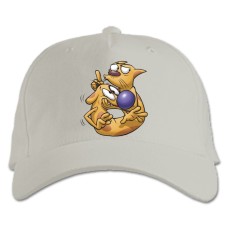 Baseball cap with Print Catdog Fun - white