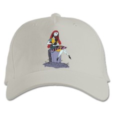 Baseball cap with Print The Nightmare Before Christmas Princess - white