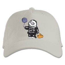 Baseball cap with Print The Nightmare Before Christmas Kid With Candy - white