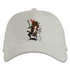 Baseball cap with Print The Nightmare Before Christmas Characters - white