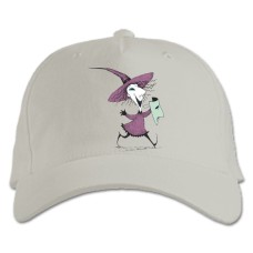 Baseball cap with Print The Nightmare Before Christmas Witch - white