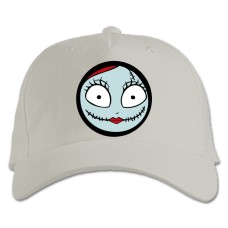 Baseball cap with Print The Nightmare Before Christmas Face - white