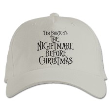 Baseball cap with Print The Nightmare Before Christmas Logo - white