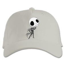 Baseball cap with Print The Nightmare Before Christmas Jack - white