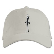 Baseball cap with Print The Nightmare Before Christmas Skellington - white
