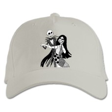 Baseball cap with Print The Nightmare Before Christmas Dance - white