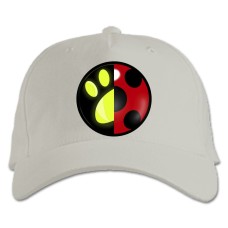 Бейсболка с принтом Леди Баг И Супер-Кот Герой Логотип - белая