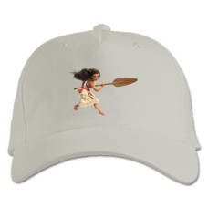 Бейсболка с принтом Моана Герой - белая