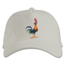 Бейсболка с принтом Моана Хей Хей - белая