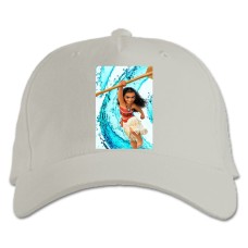 Бейсболка с принтом Моана Сила - белая