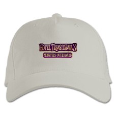 Кепка з принтом Готель Трансільванія Монстри На Канікулах Логотип - біла