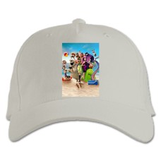 Кепка з принтом Готель Трансільванія Монстри На Канікулах Все Герої - біла