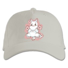 Бейсболка с принтом Муми-Тролли Малыш Муми-Трролль - белая