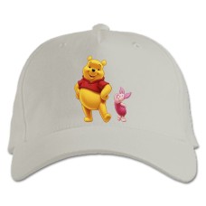 Baseball cap with Print Winnie-The-Pooh Winnie And Piglet - white