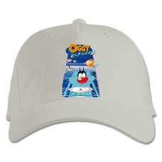 Бейсболка с принтом Огги И Тараканы Главный - белая