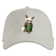 Бейсболка с принтом Кунг Фу Панда Учитель - белая