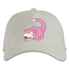 Кепка з принтом Покемони Слоупок - біла