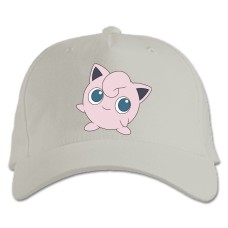 Кепка з принтом Покемони Джігліпуф - біла