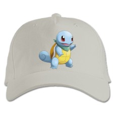 Кепка з принтом Покемони Кумедний Сквіртл - біла