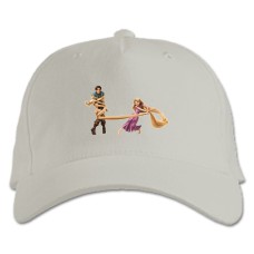 Бейсболка с принтом Рапунсель Главные Персонажи - белая