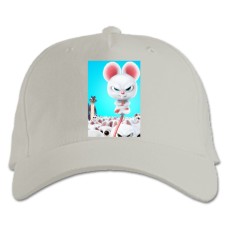 Baseball cap with Print The Nut Job Angry Mouse - white