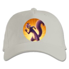 Baseball cap with Print The Nut Job Squirrel Hero - white