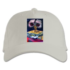 Baseball cap with Print Wall-E Main Robot - white