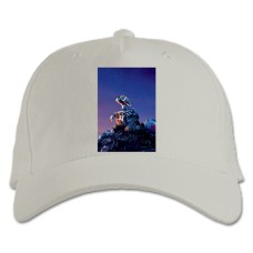 Baseball cap with Print Wall-E Under Stars - white